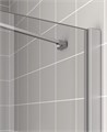 CADA XS CK TWD 12020 VPK Боковая стенка для комбинации с дверью 1170-1220/2000, профиль серебро/глянец + стекло прозрачное ESG с покрытием CADAClean CKTWD12020VPK