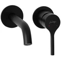ELATE cмеситель для раковины на 2 отв., матовый черный E28318-BL