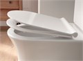 E33127-0 ALEO/SOPRANO Сиденье тонкое из термодюропласта с микролифтом и металлическими креплениями, легкое снятие, белый E33127-0