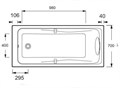 ODEON UP Odeon Up ванна прямоугольная 150х70 E6060RU-00