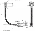 Слив/перелив с функцией наполнения ванны (использовать с Modulo) E6D134-CP