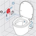 E781901 CONNECT Подвесной унитаз с функцией биде. Дополнительно заказывается сидение и крышка E712701 или E712801 E781901