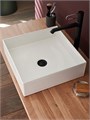 Delta Pure накладная раковина, тонкая керамика, 39*39 E90011-0