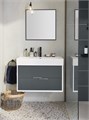 EB1667-J5-J54 VIVIENNE Тумба подвесная для раковины 80 см, к. белый блестящий, ф. серый матовый EB1667-J5-J54