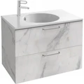 0 Комплект ODEON RIVE GAUCHE Мебель для раковины-столешницы, 80 см с раковиной EXAW112-Z-00 EB2522-R5-NR4+EXAW112-Z-0