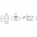 EDY102-00 "RODIN+" Унитаз подвесной безободковый, белый EDY102-00