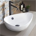 EVI102-00 NOUVELLE V Накладная раковина-чаша, 56х40 см, белая EVI102-00