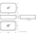 INFINITY SLIM Умывальник накладной 60 см Белый S1 (/S1) WB.CT/Infinity/60-N.Slim/WHT.G