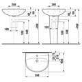 JIKA LYRA PLUS  раковина 55x45 cм 1438.2.000.104.1
