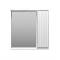 BALATON - 80 Зеркало-шкаф правый, белый BAL-04080-01-П