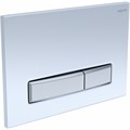 KDI-0000030 (009A-2) Панель смыва Slim Белая глянец (клавиша прямоугольная, хром) KDI-0000030