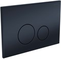 KDI-0000037 (023D) Панель смыва нержавеющая сталь, цвет Черный матовый (клавиши круглые) KDI-0000037
