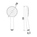 "PRAMEN" Смеситель для ванны с коротким изливом, хром LM3314C