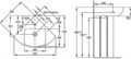 ODEON UP  угловая раковина 50x50 см E4710-00