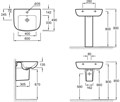 ODEON UP  раковина 60x49 см E4736-00