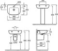 ODEON UP  раковина 56х45 см E4737-00