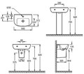 ODEON UP E4755-00 раковина 56x37 см E4755G-00