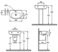 Раковина Jacob Delafon Odeon Up E4755G-00, 56 см, цвет белый E4755G-00