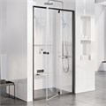 Душевая дверь Pivot PDOP2-100 черный + транспарент 03GA0300Z1