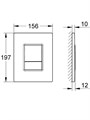 PNN-0000001 (025AQ) Панель смыва Белая для INSP-0000002 Pneumo N PNN-0000001
