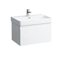 PRO S  Раковина 700 x 465 x 95 mm, 1 отверстие для смесителя по центру, цвет белый 8.1096.7.000.104.1