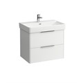 PRO S  Раковина 700 x 465 x 95 mm, 1 отверстие для смесителя по центру, цвет белый 8.1096.7.000.104.1