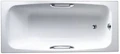 E2926-00 DIAPASON Ванна чугунная 170x75 см с антискользящим покрытием, с отверстием для ручек, без ножек, белая E2926-00