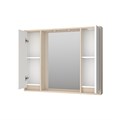 BALATON -100 Зеркало-шкаф, комб. бежев. BAL-04100-03-01