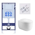 Set AQUATEK АЛЬТАИР (рама AQUATEK Standard INS-0000012 с звукоиз.прокладкой+крепеж KKI-0000002+кнопкаKDI-0000011+унитаз АЛЬТАИР AQ1980-00 с крышкой SET AQUATEK АЛЬТАИР cm-011 4в1
