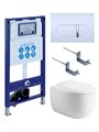 (рама AQUATEK INS-0000025 +крепление KKI-0000002 +кнопка KDI-0000042 +унитаз AQ1980-00 +тонкое сиденье с механиз) SET AQUATEK АЛЬТАИР cm-042 4в1