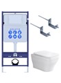 (рама AQUATEK Standard INS-0000012+крепеж KKI-0000002+унитаз АМАДЕО AQ1163-00 с тонким сиденьем soft-close) SET AQUATEK АМАДЕО KKI2