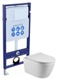 (рама AQUATEK Standard INS-0000012(без клавиши и крепежа)+унитаз БЕТТА AQ1253W-00 с тонким сиденьем soft-close Set AQUATEK БЕТТА