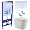 (рама AQUATEK Standard INS-0000012 с клавишей KDI-0000013 и крепежом KKI-0000002+унитаз ВЕГА AQ1904-00 с тонким сиденьем sc SET AQUATEK ВЕГА cmp-013