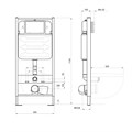 (рама AQUATEK Standard INS-0000012 с клавишей KDI-0000016 и крепежом KKI-0000002+унитаз ВЕГА AQ1904-00 с тонким сиденьем sc SET AQUATEK ВЕГА cmp-016
