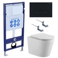 (рама AQUATEK Standard INS-0000012 с клавишей KDI-0000017 и крепежом KKI-0000002+унитаз ВЕГА AQ1904-00 с тонким сиденьем sc SET AQUATEK ВЕГА cmp-017