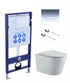 SET AQUATEK ВЕГА-1905-016 (рама AQUATEK Standard INS-0000012 с клавишей KDI-0000016 и крепежом KKI-0000001+унитаз ВЕГА AQ1905-00 с тонким сиденьем sc SET AQUATEK ВЕГА-1905-016 KK-1