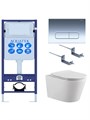 SET AQUATEK ВЕГА-1905-016 INS-17 (рама Standard INS-0000017 с клавишей KDI-0000016 и крепежом KKI-0000002+унитаз ВЕГА AQ1905-00 с тонким сиденьем sc SET ВЕГА-1905-016 INS-17