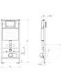 (рама AQUATEK INS-0000025 (без клавиши и крепежа) + унитаз ЕВРОПА AQ1106-00, тонкое сиденье) Set AQUATEK ЕВРОПА cmp INS25