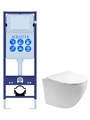 (рама AQUATEK INS-0000017 (без клавиши и крепежа)+унитаз ЕВРОПА AQ1901-00 с тонким сиденьем soft-close) SET AQUATEK ЕВРОПА INS-017