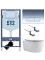 (рама AQUATEK INS-0000023 +крепление KKI-0000002 +кнопка KDI-0000016 +унитаз AQ1106L-00 с тонким сиденьем sc) SET AQUATEK ЕВРОПА New-016/023