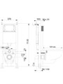 (рама AQUATEK INS-0000017+крепление KKI-0000002 +кнопка KDI-0000017 + унитаз AQ1106L-00+тонкое сиденье с механиз) Set AQUATEK ЕВРОПА New-017 4в1