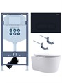 (рама AQUATEK INS-0000023 +крепление KKI-0000002 +кнопка KDI-0000017 +унитаз AQ1106L-00 с тонким сиденьем sc) SET AQUATEK ЕВРОПА New-017/023