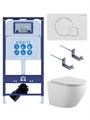 (рама AQUATEK INS-0000025 +крепление KKI-0000002 +кнопка KDI-0000066 +унитаз AQ1901-00 +тонкое сиденье sc) SET AQUATEK ЕВРОПА-066 4в1