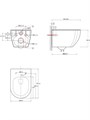 (рама AQUATEK Standard INS-0000012 (без клавиши и крепежа) +унитаз AQ1190T-00 с тонким сиденьем sc) SET AQUATEK ЕВРОПА-AQ1190
