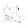 SET AQUATEK КАИР (рама AQUATEK INS-0000014+крепеж KKI-0000002+KDI-0000016+ унитаз КАИР AQ1170-00 с тонким сиденьем soft-close) SET AQUATEK КАИР-14-016