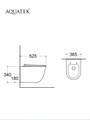 Set AQUATEK КЛАССИК (рама AQUATEK Standard INS-0000012 с звукоиз.прокладкой+крепеж KKI-0000002+кнопкаKDI-0000017+унитаз КЛАССИК AQ1111-00 с крышкой SET AQUATEK КЛАССИК-017 4в1