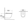 (рама AQUATEK Standard INS-0000012(без клавиши и крепежа)+унитаз КЛАССИК AQ1111-00 с тонким сиденьем soft-close SET AQUATEK КЛАССИК