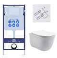SET AQUATEK КЛАССИК (рама AQUATEK Standard INS-0000012(без клавиши) KKI-0000002 крепления+унитаз КЛАССИК AQ1111-00 с тонким сиденьем soft-close SET AQUATEK КЛАССИК-KKI