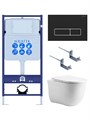 Set AQUATEK КЛАССИК cm (рама AQUATEK Standard INS-0000012 с звукоиз.прокладкой+крепеж KKI-0000002+кнопкаKDI-0000064+унитаз КЛАССИК AQ1112-00 с крышкой SET AQUATEK КЛАССИК cm-064 4в1