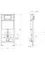 (рама AQUATEK INS-0000025 +крепление KKI-0000002 +кнопка KDI-0000069 +унитаз AQ1112-00 +тонкое сиденье с механиз) SET AQUATEK КЛАССИК cm-069 4в1